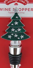New Holiday Time Wine Stopper -  Christmas Tree