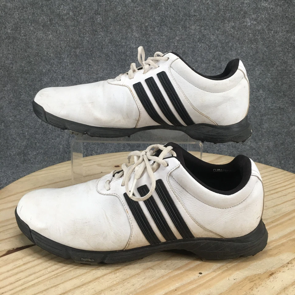 Adidas Shoes Mens 11 Innolux 2.0 Golf Sneakers 816395 White Leather Slip On - Image 2 of 4