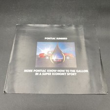1980 Pontiac Sunbird and Formula Original Car Sales Advertising Brochure Folder