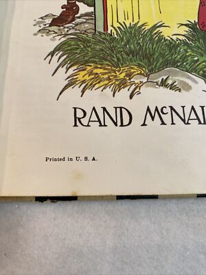 The Real Mother Goose Hardcover Book Copyright 1944 59th Printing