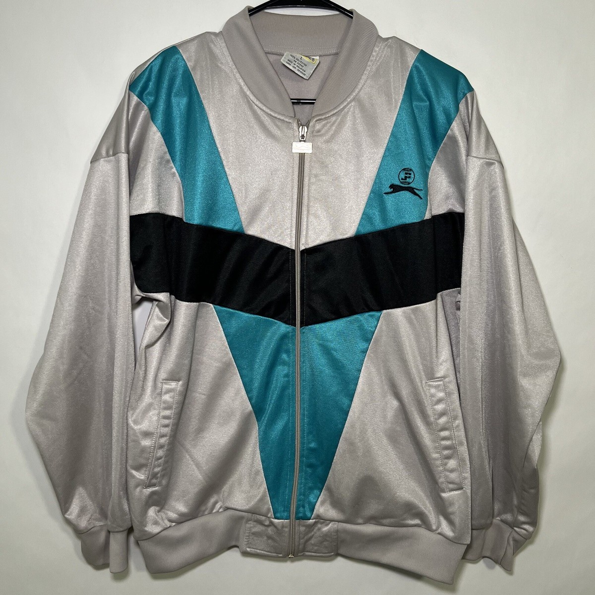 Vintage 80s Slazenger Jimmy Connors Full Zip Tennis Track Jacket