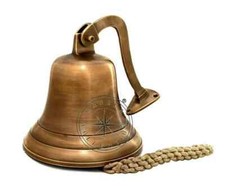11" Big Brass Ship Bell Polished Premium Nautical Boat's Maritime Bell New
