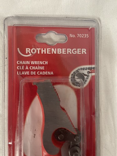 Rothenberger No.70235 Chain Wrench, 4”O.D. Capacity - Picture 9 of 11