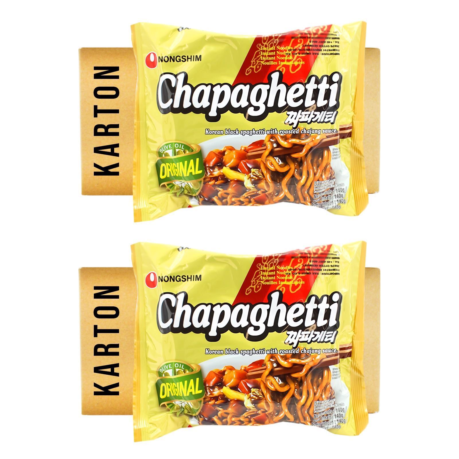 Nongshim Chapagetti Ramen Nudeln Chapaghetti Instantnudeln Jjajang 40x140g