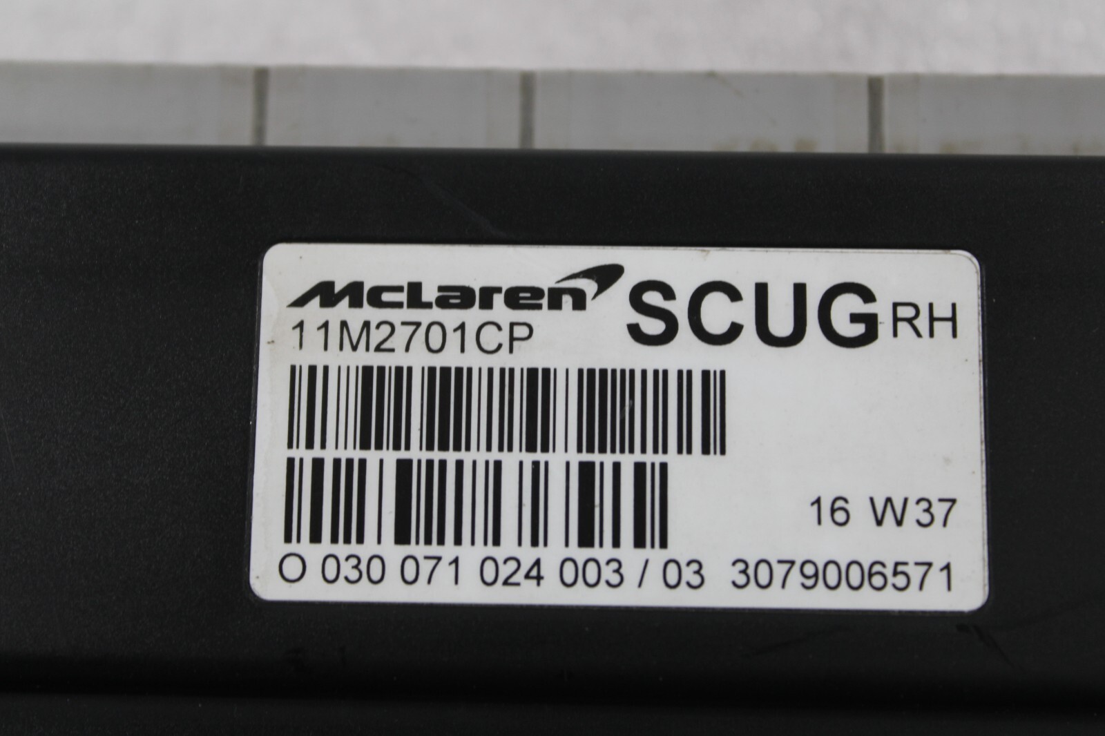 McLaren 720S, SCUG Electronic Control Module, Used, P/N 11M2701CP