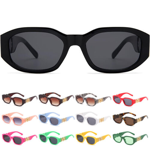 Gafas de sol rectangulares de moda marco retro irregular pequeñas gafas de sol cuadradas tonos - Imagen 1 de 27