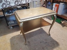 Goldfarbener Chippendale Tisch 78 x 56 x 67cm