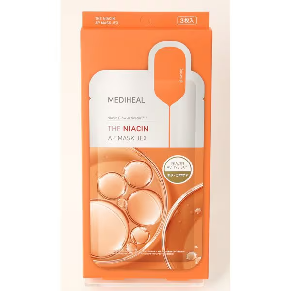 Mediheal The Niacin Ap Mask Jex Face Mask 3 Sheets in Packs From