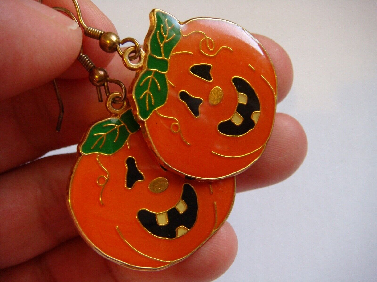 Jewelry  Vintage Happy Halloween Mummy Jack O Lantern Brooch