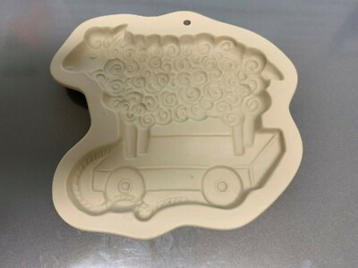 7 item lot Brown Bag Cookie Mold sheep + Heart + Christmas + Bread warmer +Angel