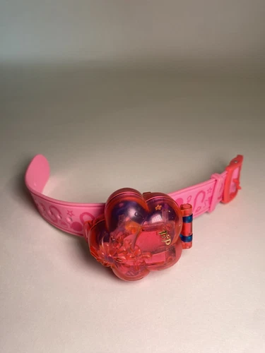 1996 Vintage Polly Pocket Carnival Queen Watch Bracelet Compact Wristband Rare