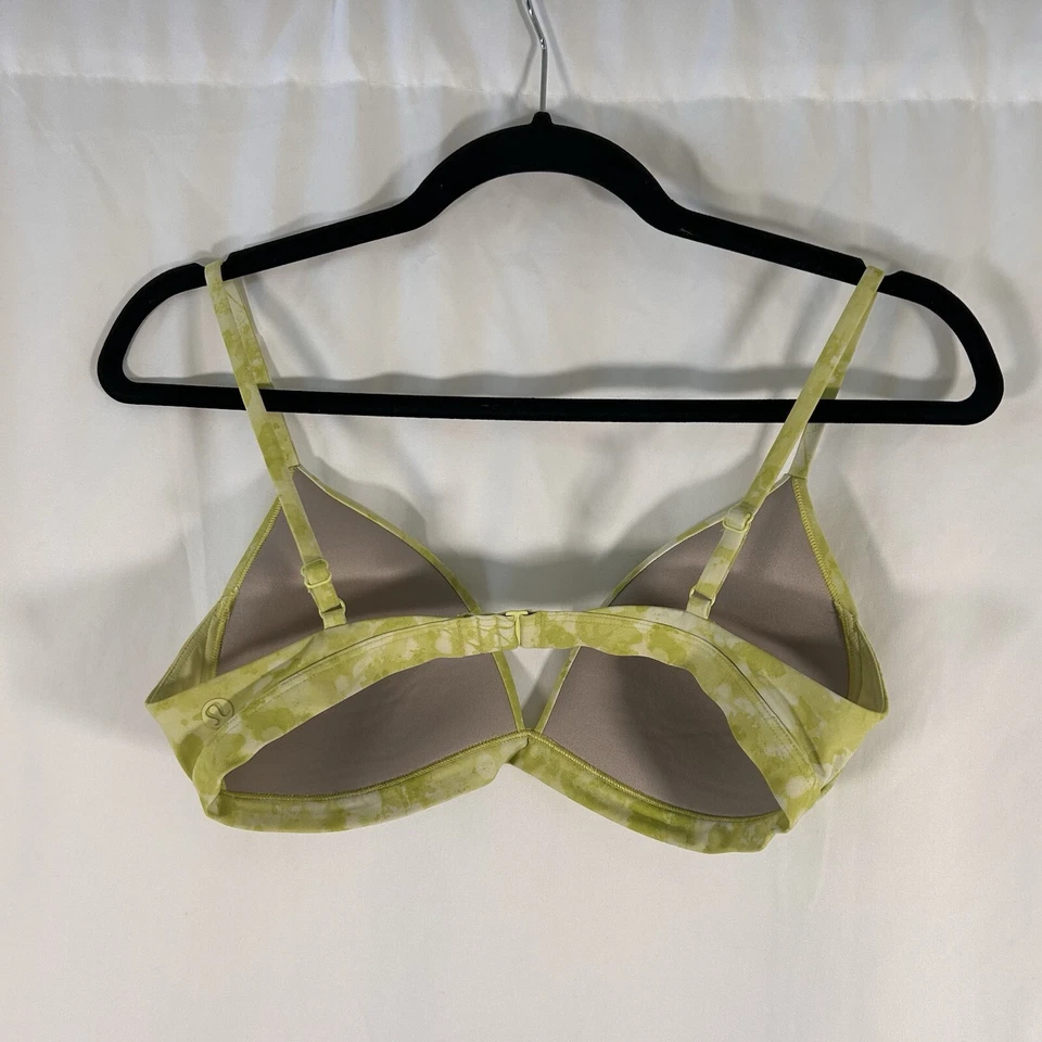 Купальный топ Lululemon женский 4 с 25 ремешками зеленый с подкладкой регулируемый - Изображение 3 из 4