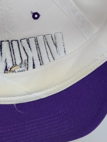 Nike Team Minnesota Vikings NFL Sports Snapback Hat Cap Strap Vintage 90s - Picture 13 of 15