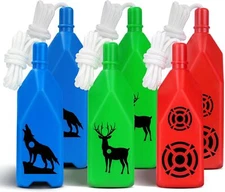 3 or 6 Pack Bottle Shooting Targets with Hanging Rope for Target Practice