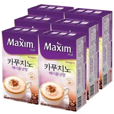 Maxim Café Cappuccino Hazelnut 13gx 10Stick x 6 Box healthy Korea instant coffee