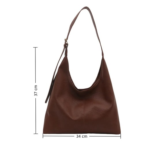 Soft Solid Crossbody Bag High-capacity Lady Handbag Casual Tote Bag - Picture 2 of 10