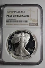 1994 P Silver Eagle PF69 Ultra Cameo NGC #008