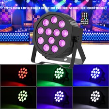 12LED RGBW Par Light DMX Stage Light Rechargeable For DJ Disco Party Bar