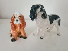 Vintage Coopercraft Springer Spaniel Dog Figures X 2 Figurine Ornament