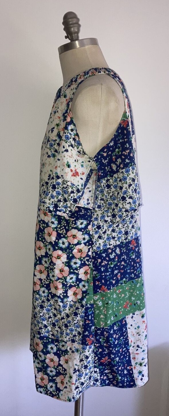 Zara Basic Pretty Floral/Patchwork Print Dress Si… - image 4
