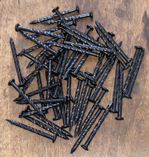 Aluminum Transition Carpet Bar Nails Screw Drive Black Charcoal 50 Pk Free Ship