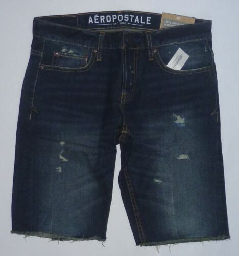 Short homme AEROPOSTALE denim jean coupe taille 27 neuf avec étiquettes #0544 - Photo 1 sur 2