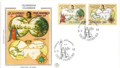 San Marino 3.2.1992. Columbus, Discovery of America. First day of issue