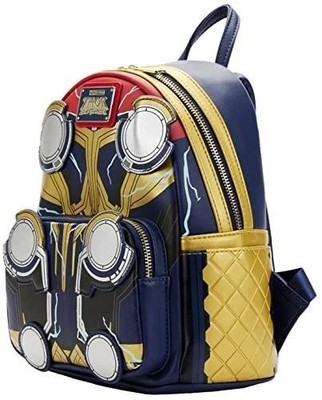 10'' Loungefly Marvel Thor Kids Double Strap Shoulder School Backpack Bag