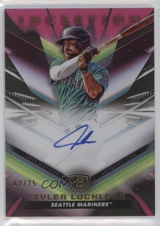 2023 Bowman Inception Fuchsia Foil /75 Tyler Locklear #BPA-TL Auto 1d4b