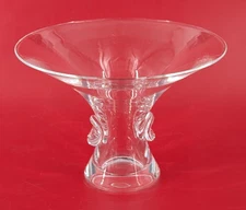 Steuben 4 3/4" Bouquet Trumpet Vase Thumbprint  7985 Signed BEAUTIFUL!