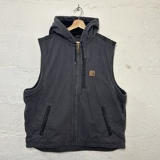 Carhartt Fleece-Lined Knoxville Hooded Vest Shadow Grey 101687-029 Men s L