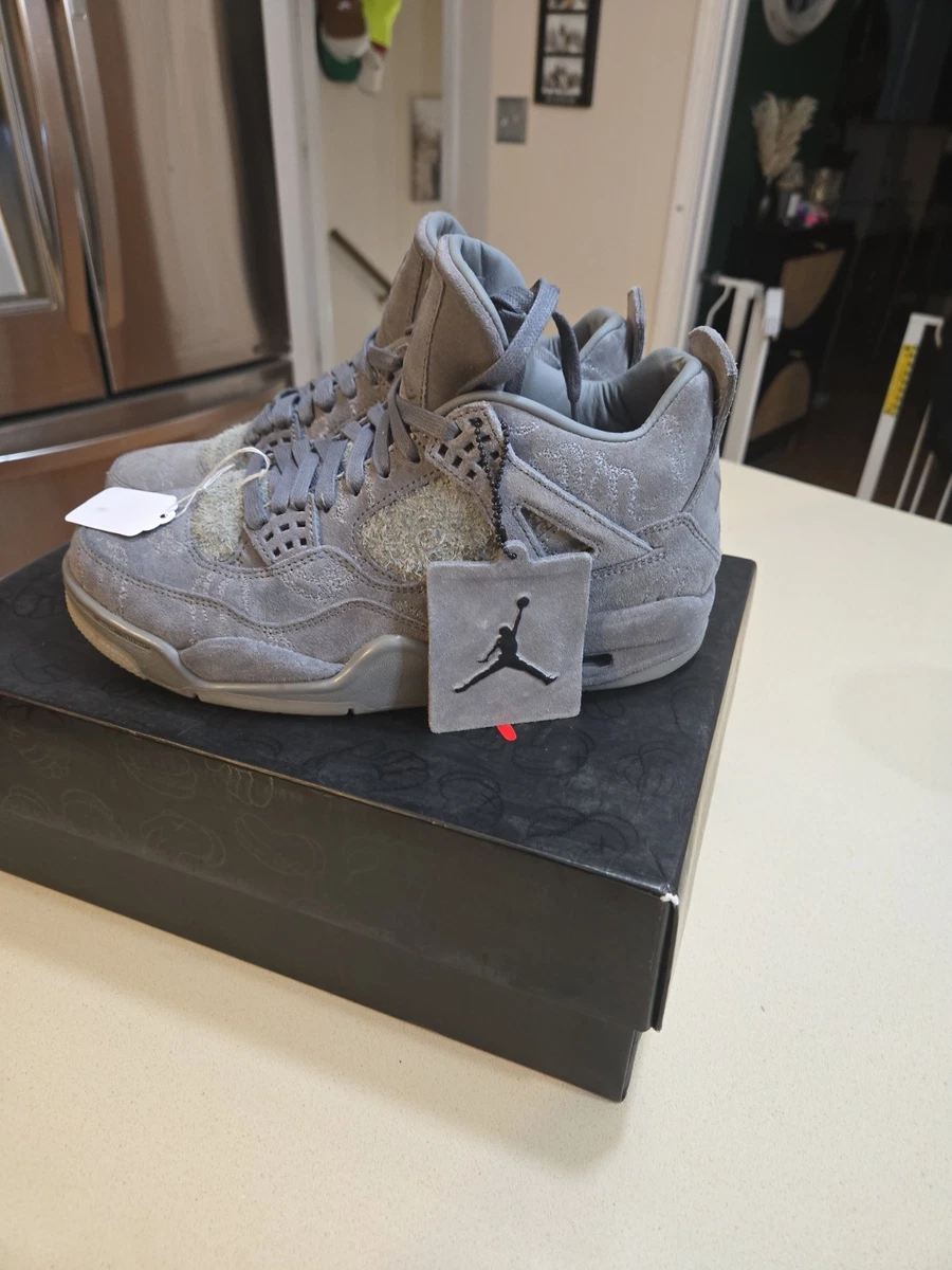 Jordan 4 Retro Sample x KAWS Cool Gray for Sale - Authenticity