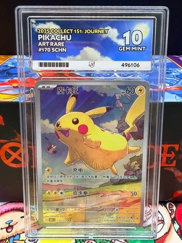 Pokemon Pikachu 170/151 Collect 151 Journey ACE 10 Chinese
