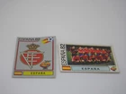 Spain Team + Patch # 292 293 - Spain 82 Football Vignettes - Panini