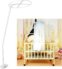 Adjustable Clip-On Crib Canopy Holder, 0.9m Baby Net  Crib Tent Support Rack