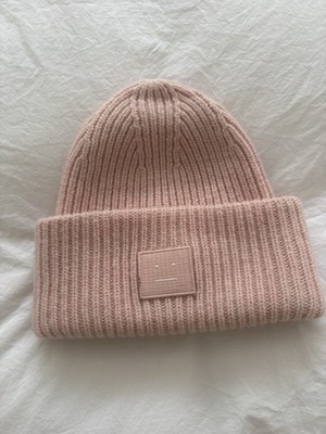 Acne Studios Beanie Hat Pink