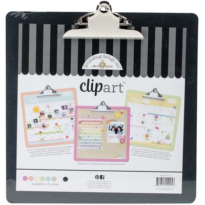 DOODLEBUG 4925 Clipart Monochromatic Clipboard