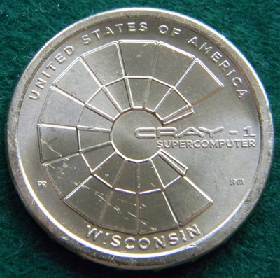2026-P WISCONSIN CRAY-1 SUPERCOMPUTER AMERICAN INNOVATION DOLLAR $1 UNC