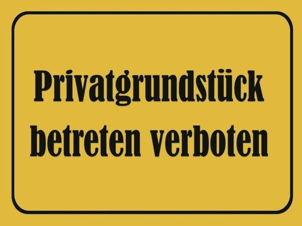 Holzschild 30X40 Cm PrivatgrundstüCk Betreten Deko Geschenk Holz Schild-image