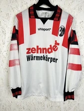 90s Uhlsport SC Freiburg 1995/96 Away Kit Long Sleeve Jersey Size M