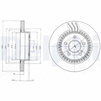 2X Delphi BG4226C Bremsscheibe FüR MERCEDES-BENZ