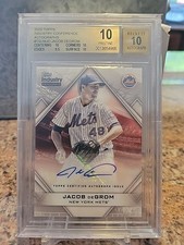 2020 Topps Industry Conference AUTO Jacob DeGrom #TSUM-JD #4/15 PRISTINE BGS 10