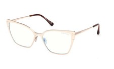 NEW TOM FORD FT6051-B 028 SHINY ROSE GOLD 56MM AUTHENTIC EYEGLASSES 56-16-145