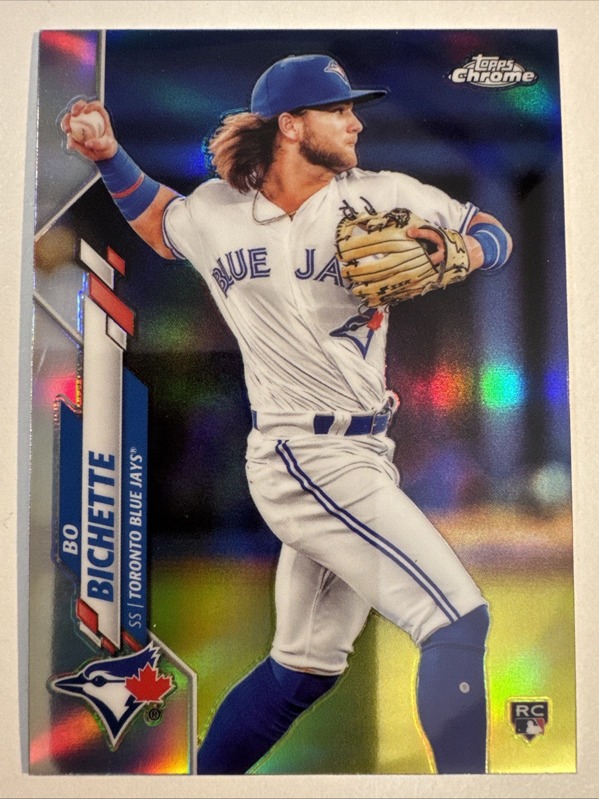 2020 Topps Chrome Bo Bichette Sepia Refractor Rookie RC #150