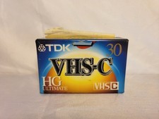 1 TDK VHS-C HG Ultimate 30 Camcorder Tape VHS-C BRAND NEW SEALED TC-30HG