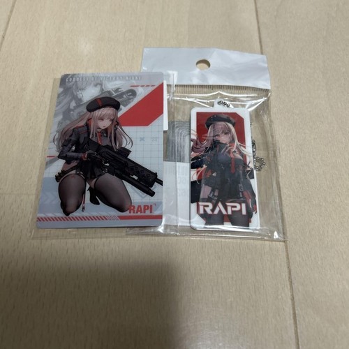 Nikke Cards Rapi Goddess of Victory NIKKE Rapi Gunmetal Card Keychain Set inutilizzato ...