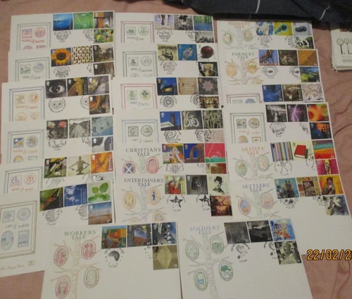 G.B. c2000  20 x U/A Stuart First Day Covers events MIXED VERY CLEAN BUY IT