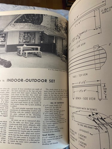 Cómo construir muebles de exterior 1953 - Imagen 6 de 10