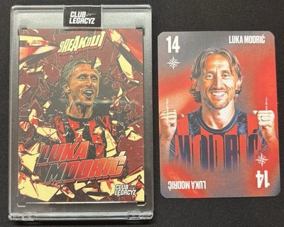 Luka Modric Club Legacyz Breakout /200 Official Icon Rare Numbered