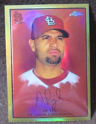 13510 2008 TOPPS CHROME T205 ALBERT PUJOLS #TCCP1 REFRACTOR